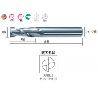 2枚刃アルミ加工用エンドミル(M)4mmの2枚目