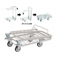 軽量メッシュ台車 アミー 回転式2段型 メーカー直送品 車上渡し 代引不可の3枚目