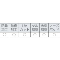 一眼型保護メガネ（オーバーグラスタイプ）レンズ色 クリア テンプルカラー ブルーの2枚目