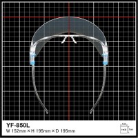 超軽量フェイスシールドグラス L 乱反射やギラつきを抑える YF850L 替えレンズ 計6枚入り セット商品の4枚目