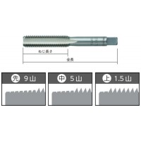 ハンドタップ メートルネジ用 呼び寸M16×ビッチ1.5 先 ※取寄品の2枚目