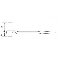 超ロングラチェットレンチ(シノ付)13×17mmの2枚目