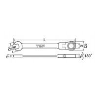 首振りラチェットコンビ 15mmの2枚目