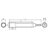 電動ドリル用12角ソケット(ロングタイプ)21mmの2枚目