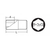 サーフェイスディープソケット（差込角9.5mm）24mmの2枚目