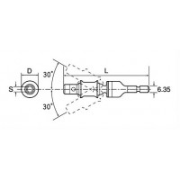 電動ドリル用ユニバーサルジョイント(差込角6.35mm)の2枚目