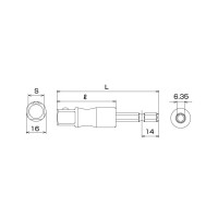 強軸足場ソケットアダプター3/8 取寄品の3枚目