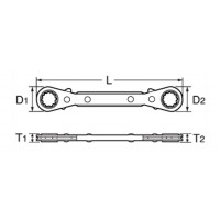 板ラチェットレンチ 8×10mmの2枚目