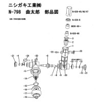 主軸一式 曲太郎用 部品 刈払機用アタッチメント 取寄品の3枚目