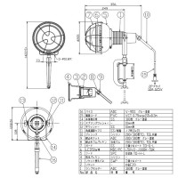 作業用 エコビックLED投光器 アースなし (取付枠タイプ)0.3m 50w 昼白色 取寄品の3枚目