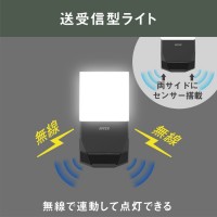 ライテックス 無線連動 センサーライト 乾電池式 3Wx1灯 (送受信型) 取寄品の4枚目