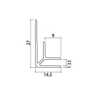 樹脂 入隅ジョイナー3 ブラウン 2.73m メーカー直送の2枚目