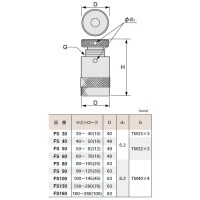 スクリューサポート(平型)100～145 取寄品の2枚目