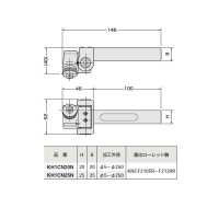 切削ローレットホルダー(平目)25×25 取寄品の2枚目