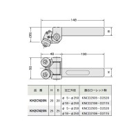 切削ローレットホルダー(アヤ目)取寄品の2枚目