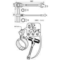 配管バンド早回しレンチ 取寄品の2枚目