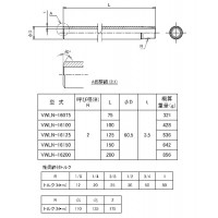 ステンレス製ねじ込継手 片長ニップル ネジ(R×L)2”×100の2枚目