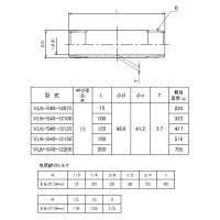 ステンレス製ねじ込継手 両長ニップルSch40 ネジ(R×L)1”1/2×200の2枚目