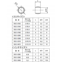 銅管用リングジョイント スリーブ 適用管外径9.53の2枚目