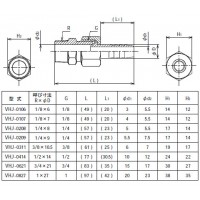 ステンレスホースジョイント ネジ(R)1/8 タケノコ外径(径D)7の2枚目