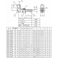 黄銅製L型ホースジョイント ネジ(R)1/2 タケノコ外径(径D)14の2枚目