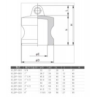 レバーカップ ステンレス製 KLDP 呼び寸法(B)1”1/4の2枚目