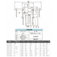 レバーカップ ステンレス製 KLC 呼び寸法(B)1”の2枚目