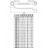 両口60°メガネレンチ 対辺寸法27×30mmの2枚目