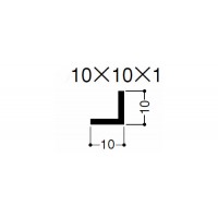 アングル 10×10×1 1.82m ホワイト 1箱500本価格の2枚目