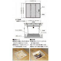 床下収納庫 枠のみ 断熱タイプ 619×619×463mm シルバー 1台価格 - 大工