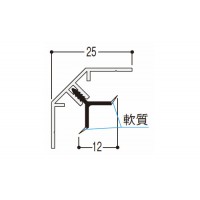 樹脂系バスパネル部材 入隅S 3m ペイルピンク 1箱20本価格の2枚目