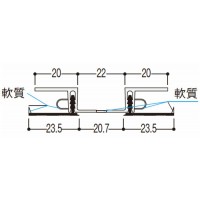 樹脂系バスパネル部材 ツイン廻り縁3型 3m ダークブラウン 1箱20本価格の2枚目