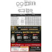 QCソケット ダブル アウトスライド 17×21mm 6角 取寄品の2枚目