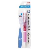 油性ボールペン 3色 0.7mm SXE3-400-07 1P ピンク 【10パックセット】 取寄品の1枚目