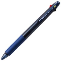 ボールペン 3色 ジェットストリーム 0.38mm SXE3-400-38 透明ネイビー 取寄品の1枚目