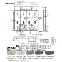 積算電力計・計器箱取付板 ダークグレー BP-3WDG (1個価格)の2枚目