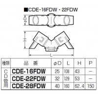 デッキプレート用送りエンド CD単層波付管16用 (10個価格)の2枚目