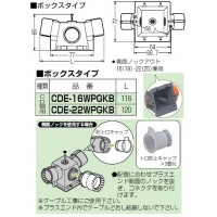 プラスエンド(ボックスタイプ)CD単層波付管16用 (10個価格)の2枚目