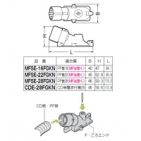 F・ころエンド Gタイプ 釘無 CD単層波付管28用(50個価格)の2枚目