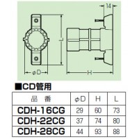 仮枠カップリング(Gタイプ・コンパクト型)CD単層波付管16用 (100個価格)の2枚目