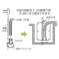 仮枠ブッシング(Gタイプ)CD単層波付管16用 CDH-16G (100個価格)の3枚目