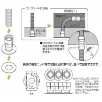 仮枠コネクタ(PC板用・Gタイプ)CD単層波付管16用 (100個価格)の3枚目