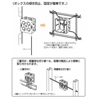 埋込四角アウトレットボックス(中形四角浅型) 1個価格 - 大工道具