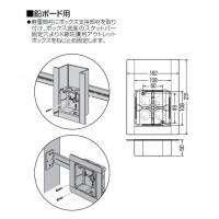 X線防護用アウトレットボックス 中形四角(浅型)(1個価格)の2枚目