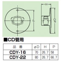 管留め具 CD単層波付管22用 (10個価格)の2枚目