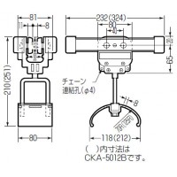 ケーブルカッシャー(アルミレール用)5000B型(CKA-5012B)(1個価格) 受注生産品の2枚目