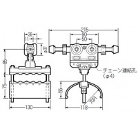 ケーブルカッシャー(アルミレール用)650型(CKA-651)(1個価格) 受注生産品の2枚目