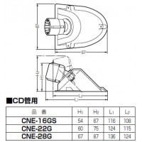 ニューエンドカバー(Gタイプ・オールポジション型)CD単層波付管22用 (50個価格)の2枚目