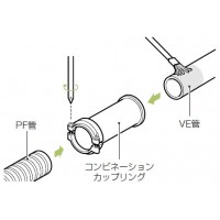 コンビネーションカップリング PF管16⇔VE管16 (10個価格)の3枚目