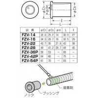 ブッシング PF管22用 (50個価格)の2枚目